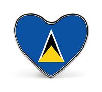 Saint Lucia Flag Badge-Suitable for Students, Leaders, Teachers, Unit Commemorative Activities, Love Brooch Jewelry Decoration