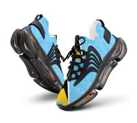 Saint Lucia Flag Paisley Pattern Printed Men's Sneakers Novelty Lightweight Running Shoes Tennis Shoe 11.5women/9.5men（EUR43）