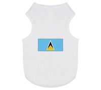 'Saint Lucia Flag' Pet Dog/Cat T-Shirt (PT00076561)