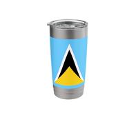 Saint Lucia Flag Stainless Steel Insulated Tumbler