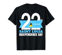 Saint Lucia Independence, 22nd February Proud St. Lucia Flag T-Shirt