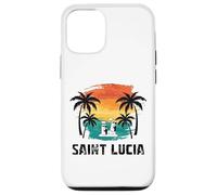 Saint Lucia Island Travel, Caribbean Tourist Summer Vacation Case for iPhone 12/12 Pro