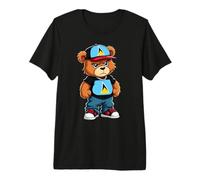 Saint Lucian Flag Teddy Bear Saint Lucia Hip Hop Premium T-Shirt