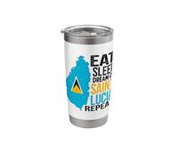 Saint Lucian Roots Lucian Pride Design for St Lucian Stainless Steel Insulated Tumbler