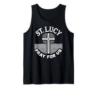 Saint Lucy Pray for Us Catholic Devotional Prayers Tank Top