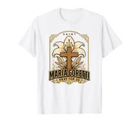 Saint Maria Goretti Pray for Us Catholic Illustration T-Shirt