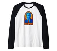 Saint Mark Stained Glass Art/Canadian Prime Minister Raglan Baseball Tee