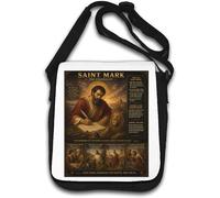Saint Mark The Evangelist Overview Shoulder Bag White