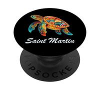 Saint Martin Souvenir/Sea Turtle Saint Martin PopSockets Adhesive PopGrip