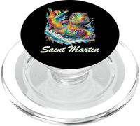 Saint Martin Souvenir/Sea Turtle Saint Martin PopSockets PopGrip for MagSafe