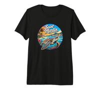 Saint Martin Souvenir/Sea Turtle Saint Martin Premium T-Shirt