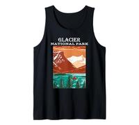 Saint Mary Lake Glacier National Park Montana Camping Hiking Tank Top