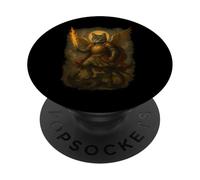 Saint Meowchael Archangel Cat Funny Angel Cat Slaying Demon PopSockets Adhesive PopGrip