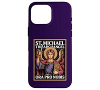 Saint Michael Archangel Catholic Devotional Prayer Case for iPhone 16 Pro Max