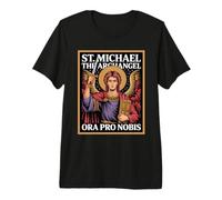 Saint Michael Archangel Catholic Devotional Prayer Premium T-Shirt