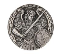 Saint Michael Archangel Challenge Coin with Psalm 91:10-11 - Christian Collectible Token of Protection and Faith Angel Protection Medal, Spiritual Token of Faith