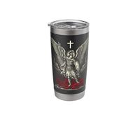 Saint Michael Archangel Defeating Satan Stainless Steel Insulated Tumbler