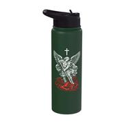 Saint Michael Archangel Defeating Satan Stainless Steel Insulated Water Bottle