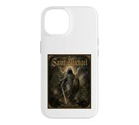 Saint Michael Archangel Defend Us Prayer Icon Art Faith Case for iPhone 14