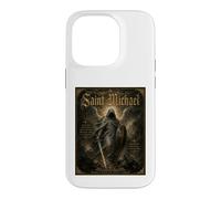 Saint Michael Archangel Defend Us Prayer Icon Art Faith Case for iPhone 14 Pro