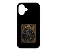 Saint Michael Archangel Of Justice Medieval Sacred Icon Case for iPhone 16