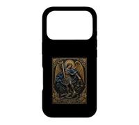 Saint Michael Archangel Of Justice Medieval Sacred Icon Case for iPhone 17 Pro