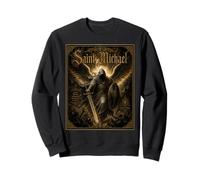 Saint Michael Archangel Ornate Gothic Sacred Icon Art Faith Sweatshirt