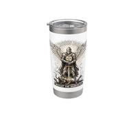 Saint Michael Archangel Templar Knight Defeat Darkness Sword Stainless Steel Insulated Tumbler