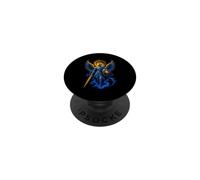 Saint Michael Blue Celestial Angel Sword Shield Sacred Art PopSockets Adhesive PopGrip