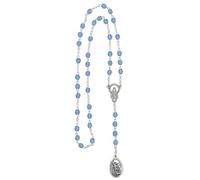 Saint Michael Chaplet Gift Set | Includes Chaplet, Hard Plastic Case, and Instruction Prayer Card | Catholic Devotional Prayer, Glass, No Gemstone