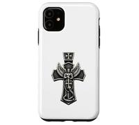 Saint Michael Crushing Serpent Cross Christian Case for iPhone 11