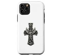Saint Michael Crushing Serpent Cross Christian Case for iPhone 11 Pro