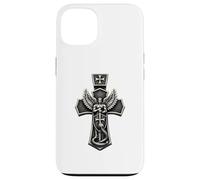 Saint Michael Crushing Serpent Cross Christian Case for iPhone 13