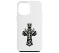 Saint Michael Crushing Serpent Cross Christian Case for iPhone 13 Pro Max