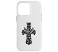 Saint Michael Crushing Serpent Cross Christian Case for iPhone 14 Pro Max