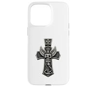 Saint Michael Crushing Serpent Cross Christian Case for iPhone 15 Pro Max