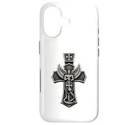 Saint Michael Crushing Serpent Cross Christian Case for iPhone 17