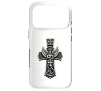 Saint Michael Crushing Serpent Cross Christian Case for iPhone 17 Pro