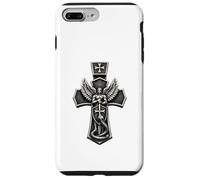 Saint Michael Crushing Serpent Cross Christian Case for iPhone 7 Plus/8 Plus