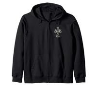 Saint Michael Crushing Serpent Cross Christian Zip Hoodie