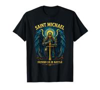 Saint Michael Defend Us in Battle - Archangel Prayer T-Shirt