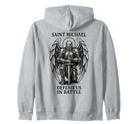 Saint Michael Defend Us In Battle - Catholic Prayer Zip Hoodie