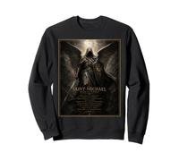 Saint Michael Defender Angel Dark Sacred Icon Art Faith Sweatshirt