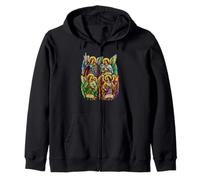 Saint Michael Raphael Gabriel Uriel Sacred Icon Art Faith Zip Hoodie