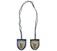 Saint Michael Shield Scapular | Charcoal and Blue Wool | Spiritual Protection for Police, Soldiers, and Daily Devotion | Battle with the Power of Prayer | Great Catholic Gift for Confirmation