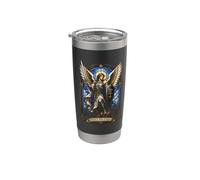 Saint Michael Stained Glass Art Archangel Michael Stainless Steel Insulated Tumbler