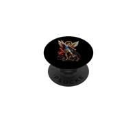 Saint Michael Sword Archangel Sacred Icon Battle Art Faith PopSockets Adhesive PopGrip