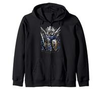 Saint Michael the Archangel Abstract Gothic Icon Faith Zip Hoodie