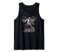 Saint Michael the Archangel Angelic Sculpture Angel Statue Tank Top