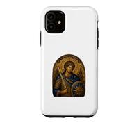 Saint Michael the Archangel Blue Byzantine Icon Art Design Case for iPhone 11